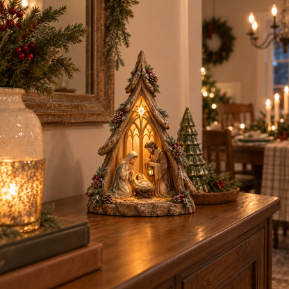 ✨ Holy Night Keepsake Trees™ | Lighted Nativity Christmas Decor