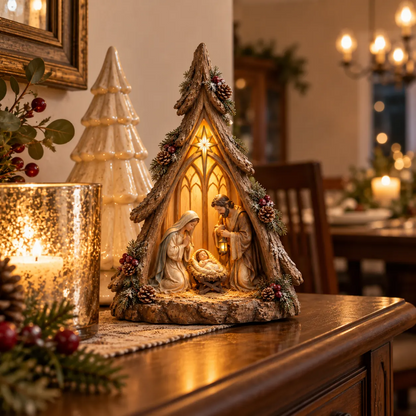 ✨ Holy Night Keepsake Trees™ | Lighted Nativity Christmas Decor
