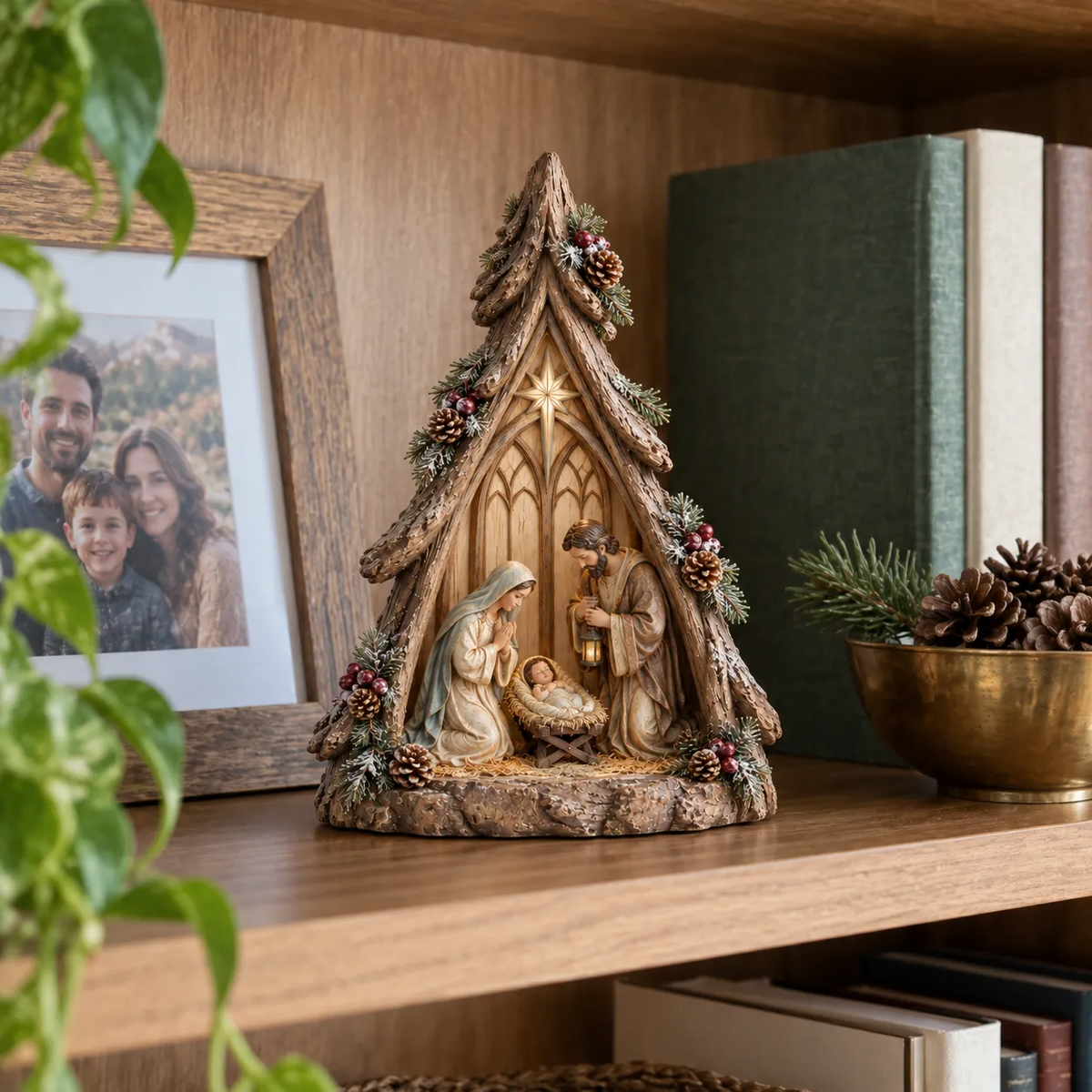 ✨ Holy Night Keepsake Trees™ | Lighted Nativity Christmas Decor