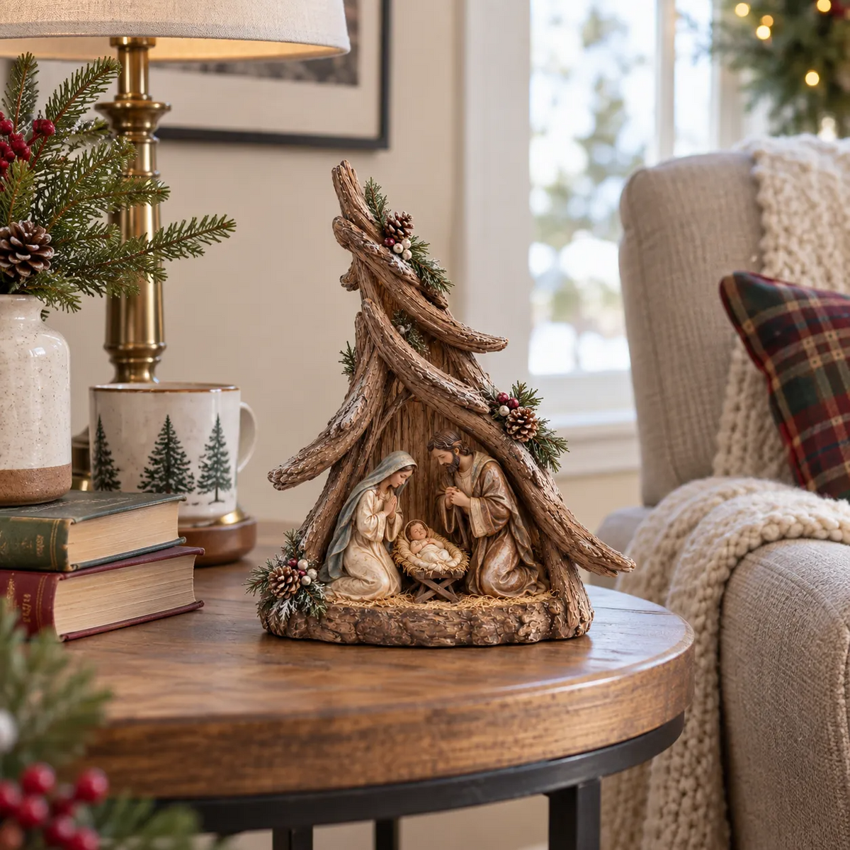 ✨ Holy Night Keepsake Trees™ | Lighted Nativity Christmas Decor