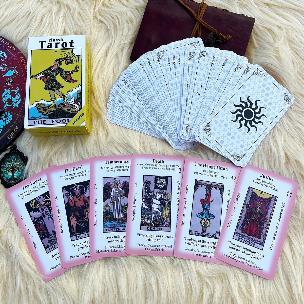 🔮 Tarot Made Easy™ – Beginner Tarot Deck with Meanings & Symbols