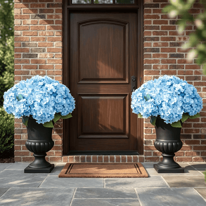 🌸 Outdoor Artificial Hydrangea Flowers – UV Resistant, Waterproof & Windproof 🌿