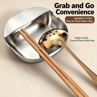 🥳2026 HOT SALE🏡🍳 Premium Thickened Stainless Steel Spoon Rest