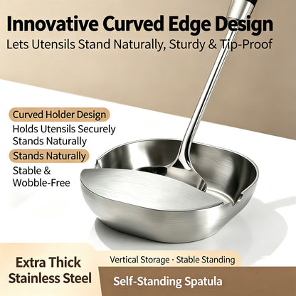 🥳2026 HOT SALE🏡🍳 Premium Thickened Stainless Steel Spoon Rest