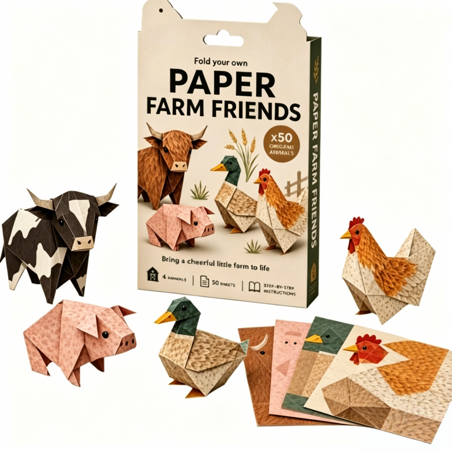 ✨ Cute Animal Origami Kit | Fold Your Own Zoo, Pets & Nature Friends