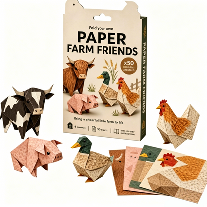 ✨ Cute Animal Origami Kit | Fold Your Own Zoo, Pets & Nature Friends