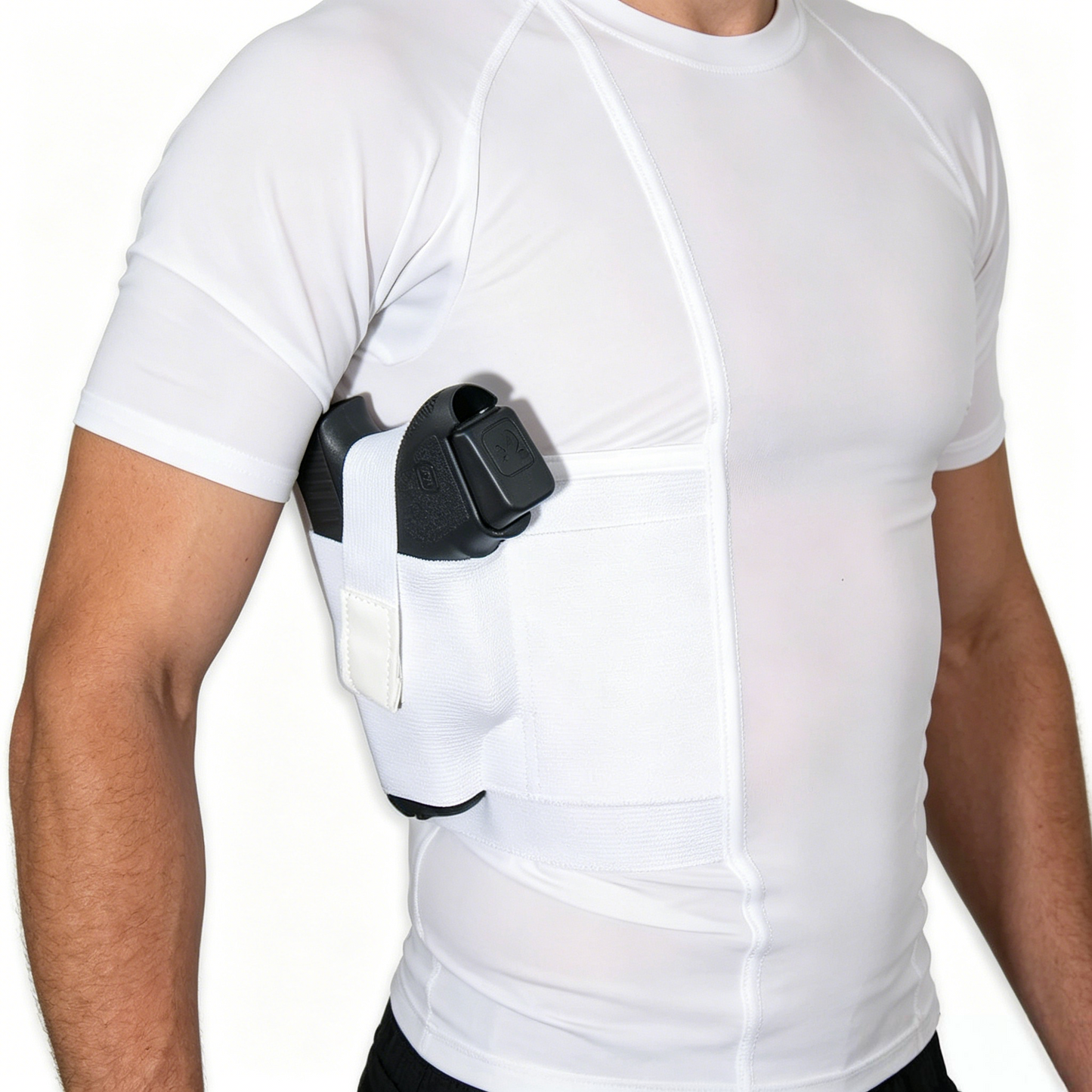 🎯 Stealth Carry Concealed Carry Tee – Dual Built-In Holster Shirt