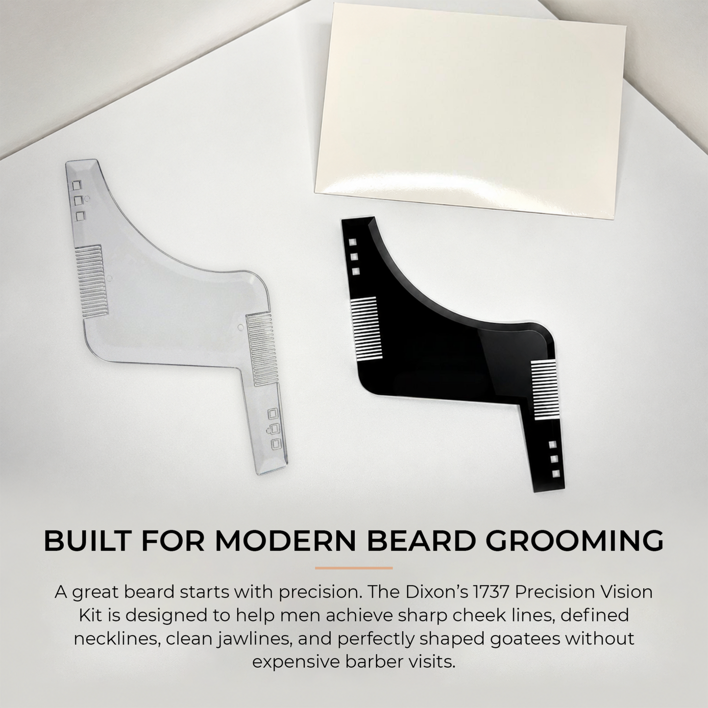 2 Pack Multi-Style Beard Shaping Template Tool