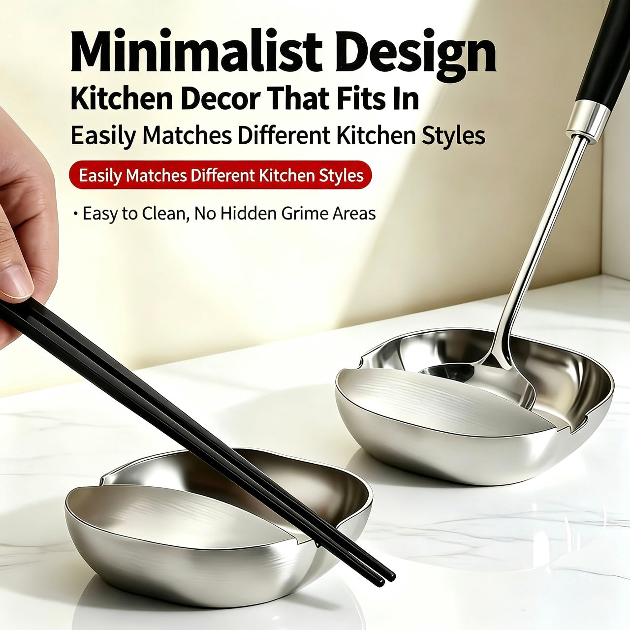 🥳2026 HOT SALE🏡🍳 Premium Thickened Stainless Steel Spoon Rest