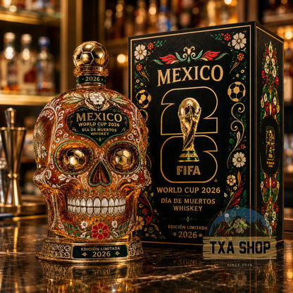 ⚽🇲🇽 Mexico 2026 Día de Muertos Collector's Whiskey Decanter 💀