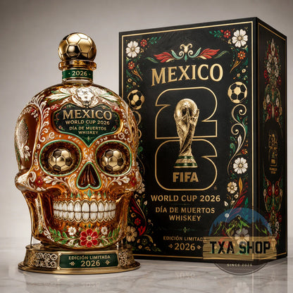 ⚽🇲🇽 Mexico 2026 Día de Muertos Collector's Whiskey Decanter 💀