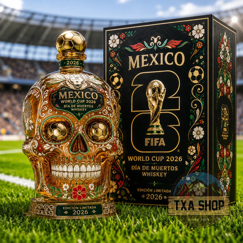 ⚽🇲🇽 Mexico 2026 Día de Muertos Collector's Whiskey Decanter 💀