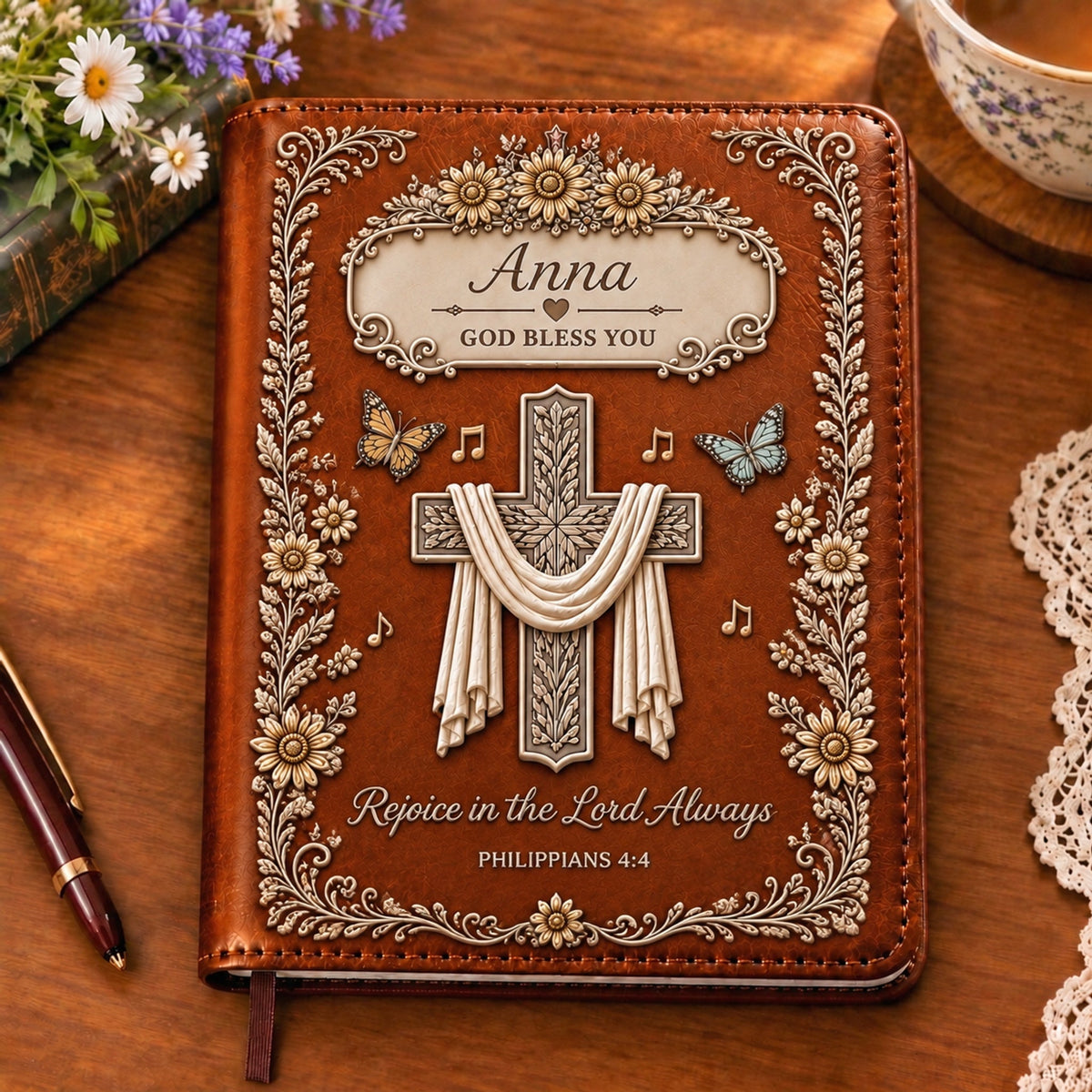 ✝️ Faith Over Fear Personalized Prayer Journal | Your Name, Your Faith, Your Story
