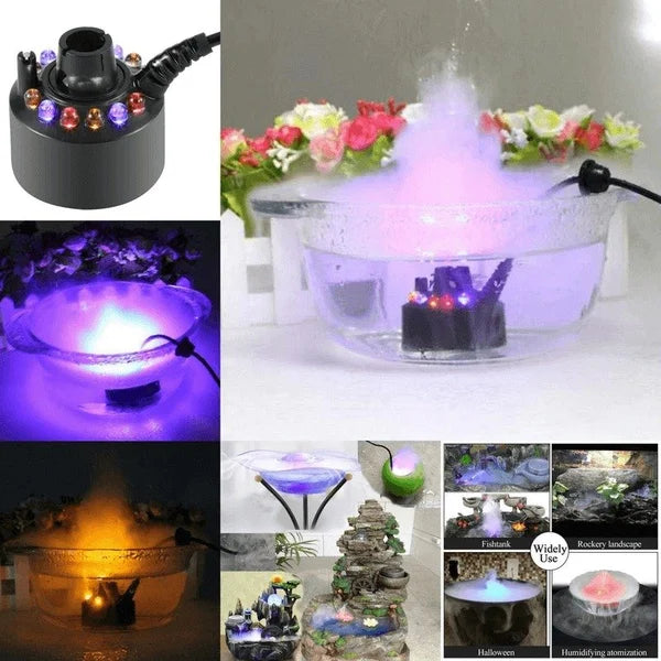 🎃💀LAST DAY 50% OFF  ⏰ 12 LED light Ultrasonic Mist Maker Fogger