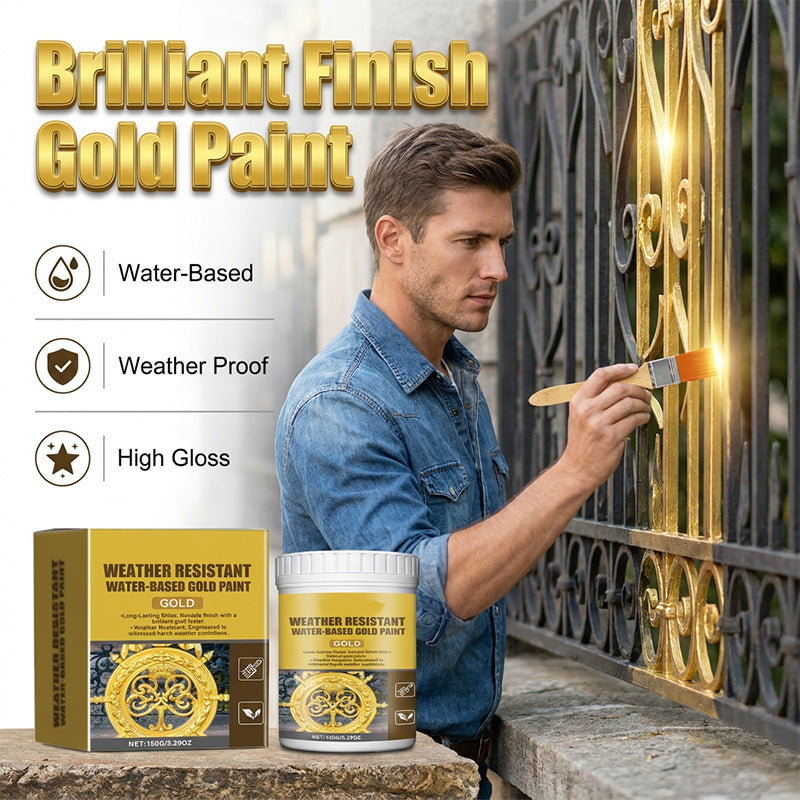 💞50K+ SOLD!🏠✨ 50% OFF! Weather Resistant Gold Paint
