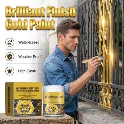 💞50K+ SOLD!🏠✨ 50% OFF! Weather Resistant Gold Paint