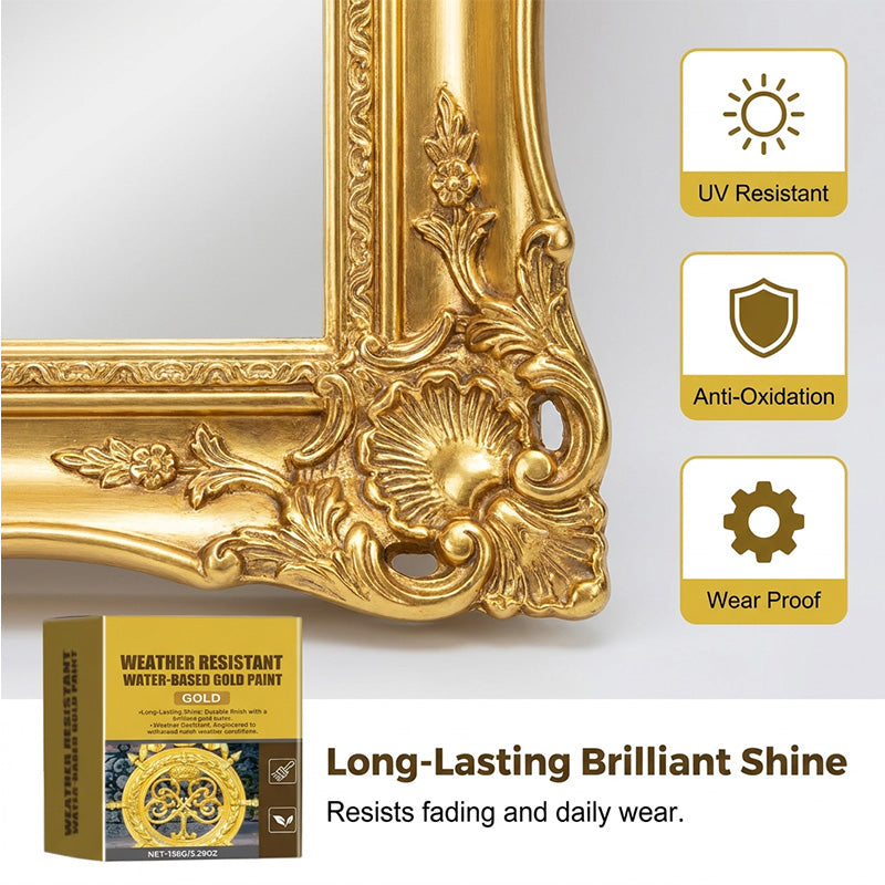 💞50K+ SOLD!🏠✨ 50% OFF! Weather Resistant Gold Paint