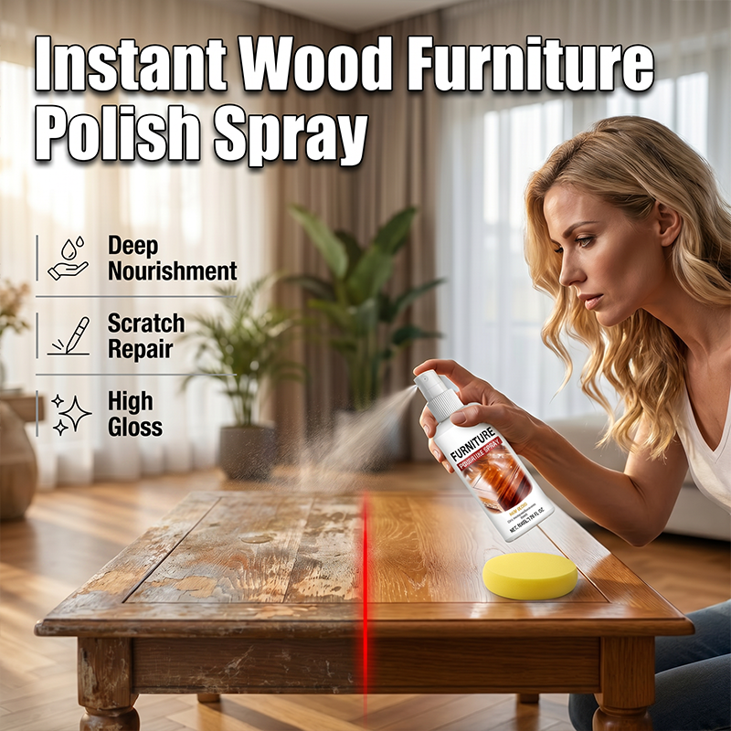 Wood Furniture Polish Spray🪵✨ Restores Shine & Protects Finish