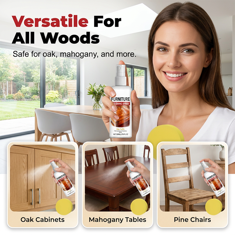 Wood Furniture Polish Spray🪵✨ Restores Shine & Protects Finish