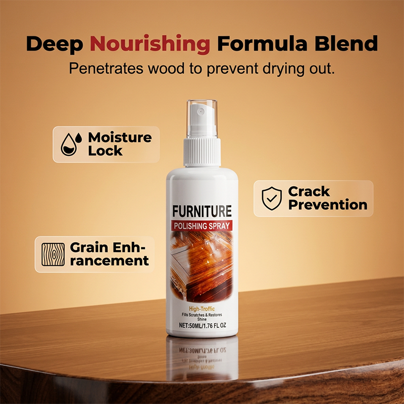 Wood Furniture Polish Spray🪵✨ Restores Shine & Protects Finish
