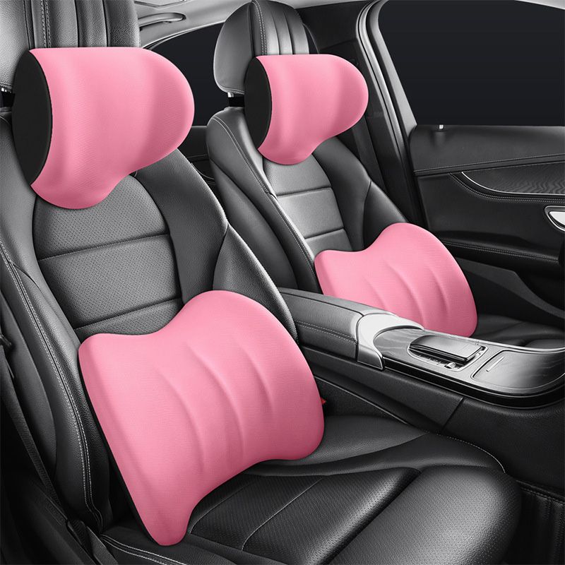 🚗Ergonomic Memory Foam Car Neck & Lumbar Support Cushion
