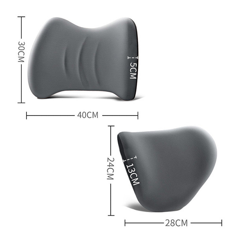 🚗Ergonomic Memory Foam Car Neck & Lumbar Support Cushion
