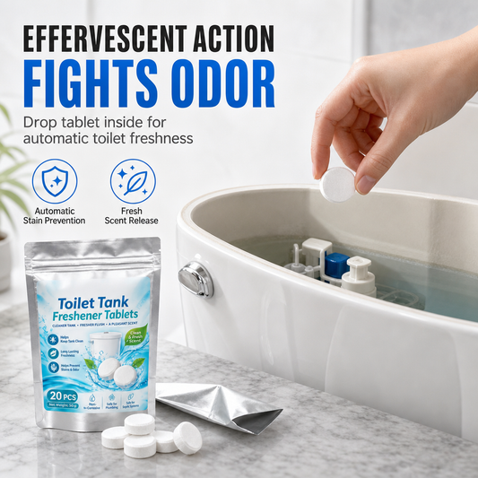 ✨ 20 Pack Toilet Tank Freshener Tablets | Fight Odors with Every Flush 🚽