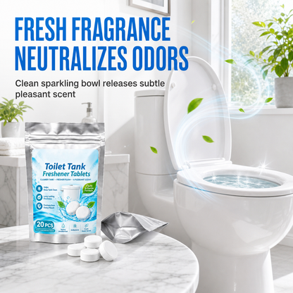 ✨ 20 Pack Toilet Tank Freshener Tablets | Fight Odors with Every Flush 🚽