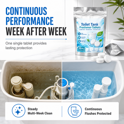 ✨ 20 Pack Toilet Tank Freshener Tablets | Fight Odors with Every Flush 🚽